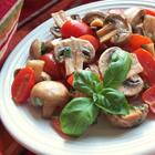 Салат с грибами и маринованными помидорами